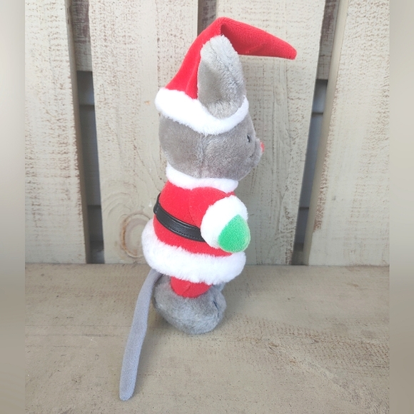 Dakin Christmas Mouse 9" Stuffed Animal Vintage 1985 Santa Holiday - Picture 2 of 11